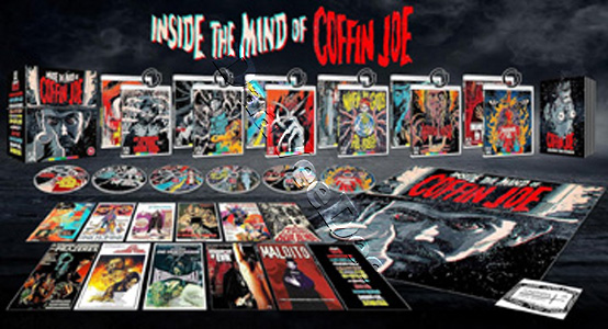 Inside the Mind of Coffin Joe |  Meia Noite Levarei Sua Alma / Esta Noite Encarnarei no Teu Cadver / O Estranho Mundo de Z do Caixo / O Ritual dos Sdicos / Finis Hominis / Quando os Deuses Adormecem / A Estranha Hospedaria dos Prazeres Blu-Ray